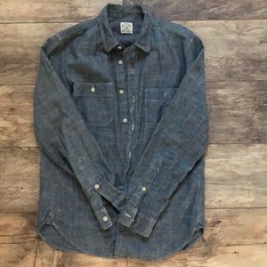 Men’s J Crew Chambray Blue Denim Button Down
